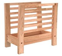 Porte-Revues en Bois de Noyer Massif, Rangement pour Magazines, 40 x 26,5 | Bois de noyer massif robuste, rangement polyvalent pour documents, idéal salon bureau chambre, montage facile inclus