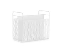 Porte-revues en métal blanc Analog
