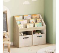 Porte-revues Marron - Bibliothèque pour enfants - Chêne Sonoma 72,5x29,5x69 cm A14264