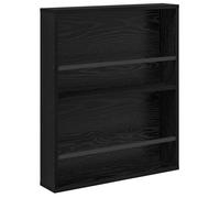 Porte-revues mural en bois d'ingénierie - vidaXL - Chêne Noir - 60x12x70 cm - 4,5 kg - Étagère moderne - Rangement mural