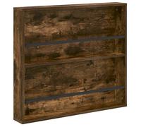 Porte-revues mural - vidaXL - Chêne fumé - Bois d'ingénierie - 80x12x70 cm - Durable - Étagère moderne - Rangement mural