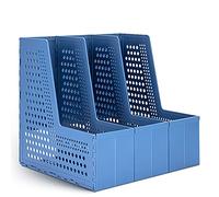 Porte-revues pliable, HAIYUU 3 compartiments Porte Revue Bureau Dossier Classeur Rangement Documents Porte Livre pour Bureau École papeterie Document en papier