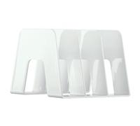 Porte-revues SORTER, A4, 3 compartiments, blanc