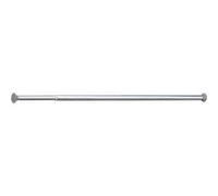 Porte-rideau droit télescopique Eco Ø20 x 0.76 x 1.26 m DELABIE Alu poli - 358 G