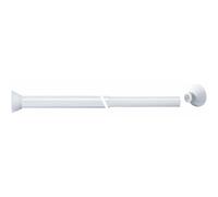 Porte rideaux droit extensible acier epoxy blanc PELLET ASC