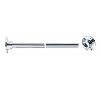 Porte rideaux droit extensible laiton chromé PELLET ASC