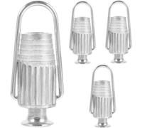 Porte-rouleau 4 compartiments - Câble en acier - Dispositif de réglage - Outils ménagers - Petit porte-rouleau en acier inoxydable - Porte-vêtements à usage domestique