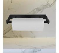 Porte-Rouleau de Cuisine sans perçage Porte Essuie Tout Acier Inoxydable ， Porte Sopalin Mural Facile Support Sopalin (Noir)