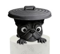 Porte-rouleau de distributeur de mouchoirs avec motif de Bulldog | Distributeur de papier pour salle de bain maison table salle à manger style ferme