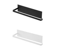 Porte-Rouleau De Papier Essuie-Tout Mural - Sans Perçage, Autocollant, En Acier Carbone Durable Pour Un Accès Facile Aux Essuie-Tout