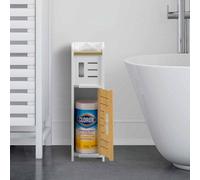 Porte-rouleau de papier toilette chromé pour l'arrière, porte-rouleau de papier toilette avec compartiment intérieur pour la cassette des toilettes, porte-rouleau de papier toilette avec insert