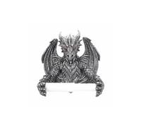 Nemesis Now Porte-Rouleau de Papier Toilette Obsidienne Argent B4431M8