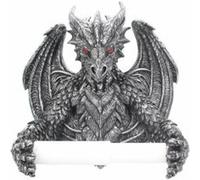 Nemesis Now Porte-Rouleau de Papier Toilette Obsidienne Argent B4431M8