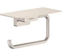 Porte-rouleau de papier toilette en nickel brossé avec capuchon