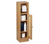Porte-rouleau de papier toilette sur pied, meuble, 80x20,5x21 cm, aspect bois, couleur marron
