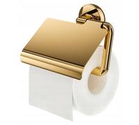 Porte-rouleau de papier toilette Tiger Cooper, en acier inoxydable poli avec finition dorée