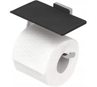 Porte-rouleau de papier toilette Tiger Dock avec étagère, finition chrome