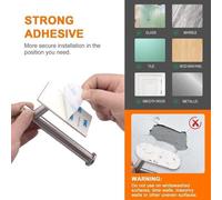 Porte-rouleau papier toilette – Porte-rouleau essuie-tout – Porte-rouleau papier toilette – Porte-rouleau papier toilette chromé – Fixation murale – Porte-rouleau papier toilette autocollant pour sall