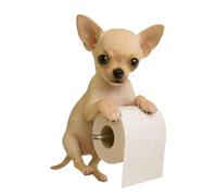 Porte Rouleau Papier Toilette Résine Chien, Fantaisie Chihuahuas Porterouleau Papier Toilette, Support Mural Rangement Papiers Toilettes, pour Décora Salle Bain Cuisine