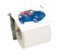 Porte-rouleau papier WC - MSV - Blue XS - Acier inoxydable et MDF - Design moderne