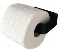 Porte-rouleaux de cuisine noir, 28 cm, adhésif, sans perçage - acier inoxydable - design LOFT