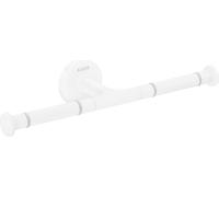 Porte-rouleaux de papier toilette AXOR Universal, modèle circulaire, double, finition blanc mat