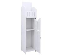 Porte-rouleaux de papier toilette blancs avec un petit espace de rangement pour la salle de bain