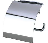 Porte-rouleaux de papier toilette Geesa Hotel Collection, avec couvercle en acier inoxydable chromé, référence G00000145