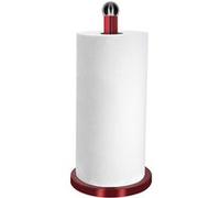 Porte Rouleaux Essuie Tout Effet Métallisé avec Base Lourde Stable Cheffinger Rouge Rouge G