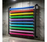 Porte-rouleaux vinyle portable, organisateur mural pour papier kraft