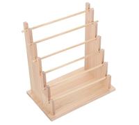 Porte-ruban en Bois à 6 Niveaux pour Rubans et Washi Tape | Rangement Ajustable 34,80x31,50x20,00cm, Tri Facile et Visibilité Accrue pour Boutiques et Station D'emballage