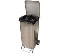 Porte Sacs Mobile Inox Caréné 100L à Ouverture Frontale L2G 3 G
