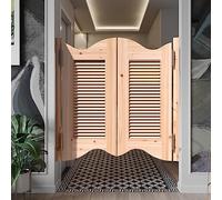 Porte Saloon Couloirs Intérieurs Portes Battantes en bois, Style Western Porte Cowboy Porte de Séparation, Porte de Bar Saloon pour Escalier Salle de Bain Cuisine Chambre Balcon ( Size : W85xH90cm(33