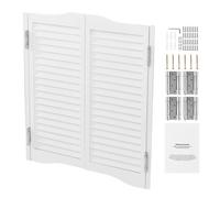 Porte saloon - DUOKU - SS-door2-WH-7 - Bois de pin - 900x28x900 mm - Double battant