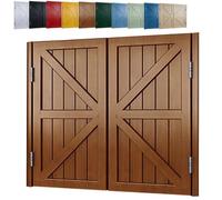 Porte Saloon en Bois Massif, Double Porte Battante de Séparation avec Charnières, Fermeture Automatique, Portes de Café Style Western pour Cuisine, Bar, Couloir(Coffee,140x90 cm (WxH))