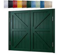 Porte Saloon en Bois Massif, Double Porte Battante de Séparation avec Charnières, Fermeture Automatique, Portes de Café Style Western pour Cuisine, Bar, Couloir(Dark Green,117x90 cm (WxH))