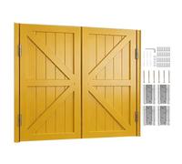 Porte Saloon en Bois Massif Portes Battante de Bar Style Western Porte Cowboy Portes De Séparation Porte de Café pour Escalier Salle De Bain Cuisine(Yellow,94x90 cm (WxH))