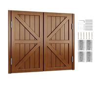 Porte Saloon en Bois Massif Portes Battante de Bar Style Western Porte Cowboy Portes De Séparation Porte de Café pour Escalier Salle De Bain Cuisine(Coffee,86x90 cm (WxH))