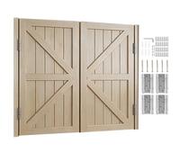 Porte Saloon en Bois Massif Portes Battante de Bar Style Western Porte Cowboy Portes De Séparation Porte de Café pour Escalier Salle De Bain Cuisine(Natural,145x100 cm (WxH))