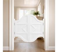 Porte Saloon, Portes Battantes De Saloon Vintage, Porte Western Bois | Quincaillerie Métal Et Loquet, Finition Vintage Pour Entrée, Bar, Café Ou Passage Intérieur(White3,46"/117cm)