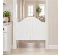 Porte Saloon, Portes Battantes De Saloon Vintage, Porte Western Bois | Quincaillerie Métal Et Loquet, Finition Vintage Pour Entrée, Bar, Café Ou Passage Intérieur(White4,39"/99cm)