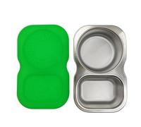 Porte-sauces pratiques en acier antirouille avec récipient à sauce d ' extérieur à deux divisions, adapté salades et collations