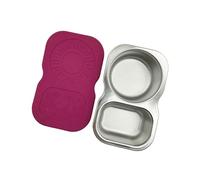 Porte-sauces pratiques en acier antirouille avec récipient à sauce d ' extérieur à deux divisions, adapté salades et collations