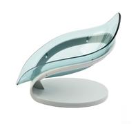 Porte-savon auto-drainant pour barre de savon avec ventouse amovible en silicone et montage stable dans salle de bain, douche, évier de cuisine (bleu)