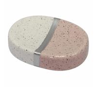 Porte Savon Céramique Design Skyline 26cm Rose