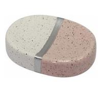Porte Savon Céramique Design Skyline 26cm Rose