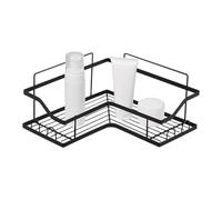 Porte-savon d'angle-racks résistant à la rouille, organisateur de mur adhésif | Solution de stockage de forage étanche, douche avec crochets de crochet de bouteille A