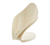 Porte-savon Design Feuille Crème pour Salle de Bain Porte-savon(White cream)