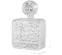 Porte-savon double couche avec plateau de drainage sous vide (petit) | Design double couche, plateau supérieur pour savon, bac à eau inférieur, garde la barre sèche, empêche le slime désordonné