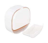 Porte-savon double couche pour installation murale, étanche, anti-poussière, en ABS avec couvercle à rabat, plateau de drainage rapide, sans perçage, pour salle de bain, cuisine, douche, buanderie